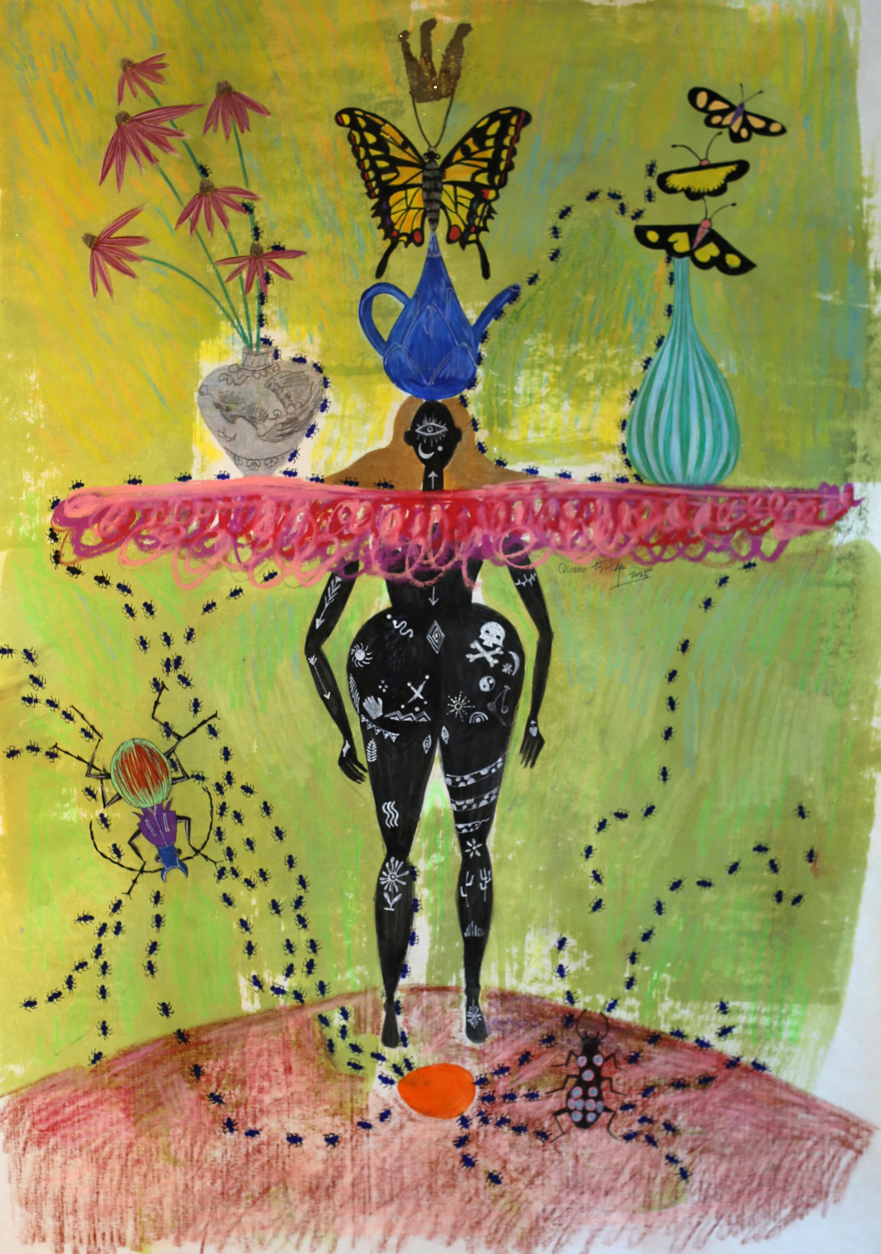 Technique mixte sur papier hanji (papier traditionnel coréen) 

Kim Soo Young est une artiste coréenne née en 1978 qui vit et travaille à Séoul, en Corée du Sud. Grâce à plus de deux décennies d'immersion profonde dans les traditions artistiques