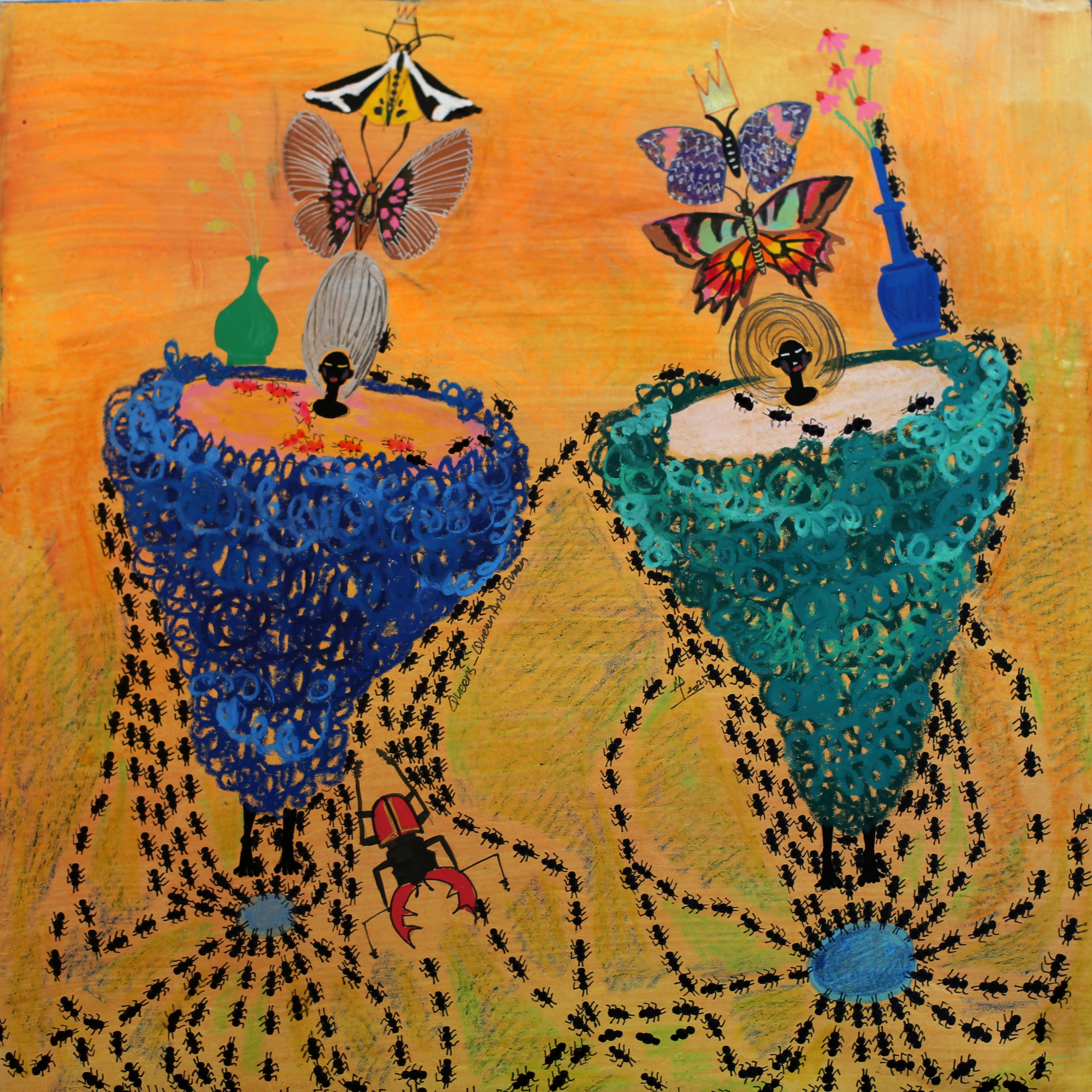 Zeitgenössische koreanische Kunst von Kim Soo Young - Queen and Queen 12