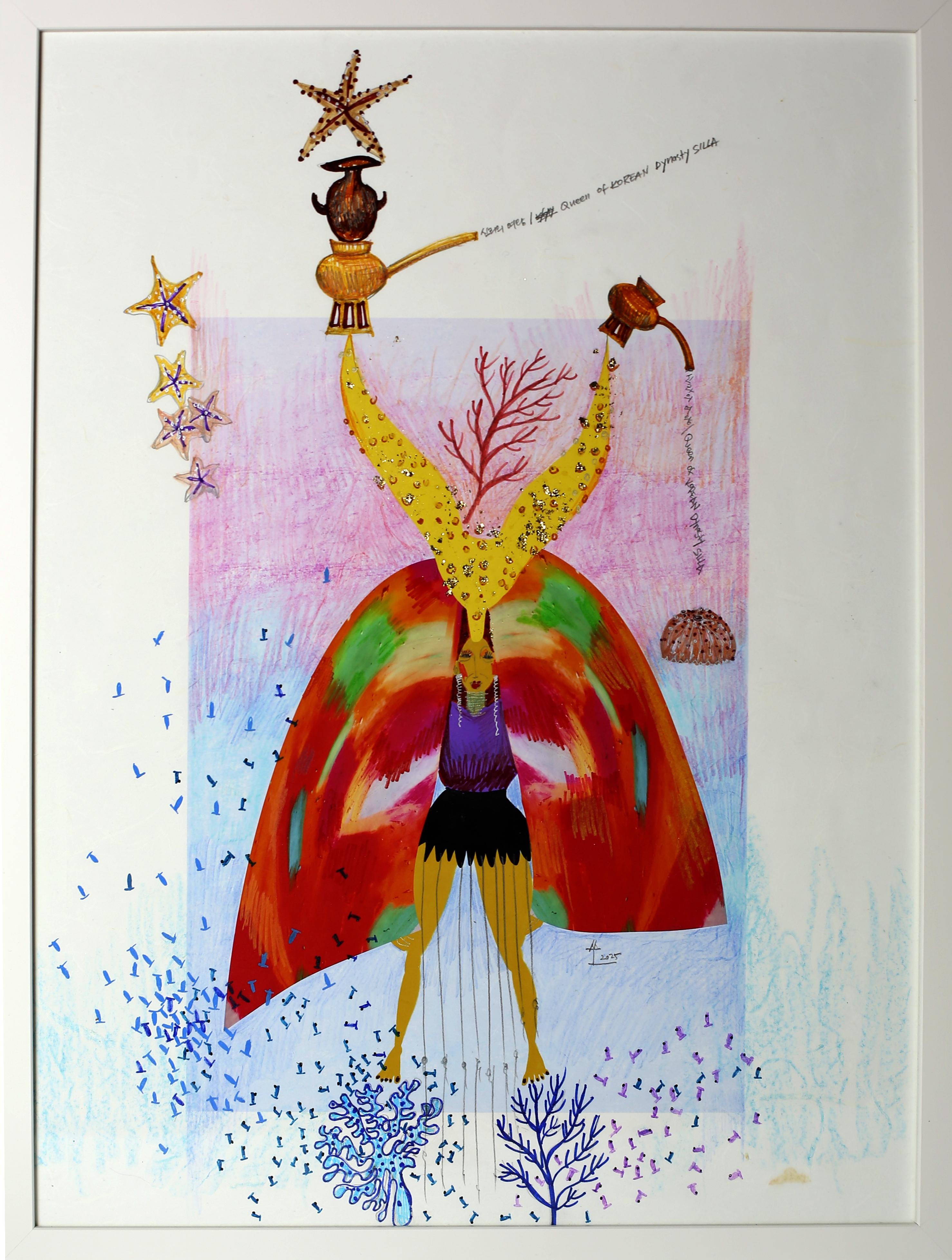 Koreanische Contemporary Art von Kim Soo Young - Königin von Silla 2 im Angebot 1