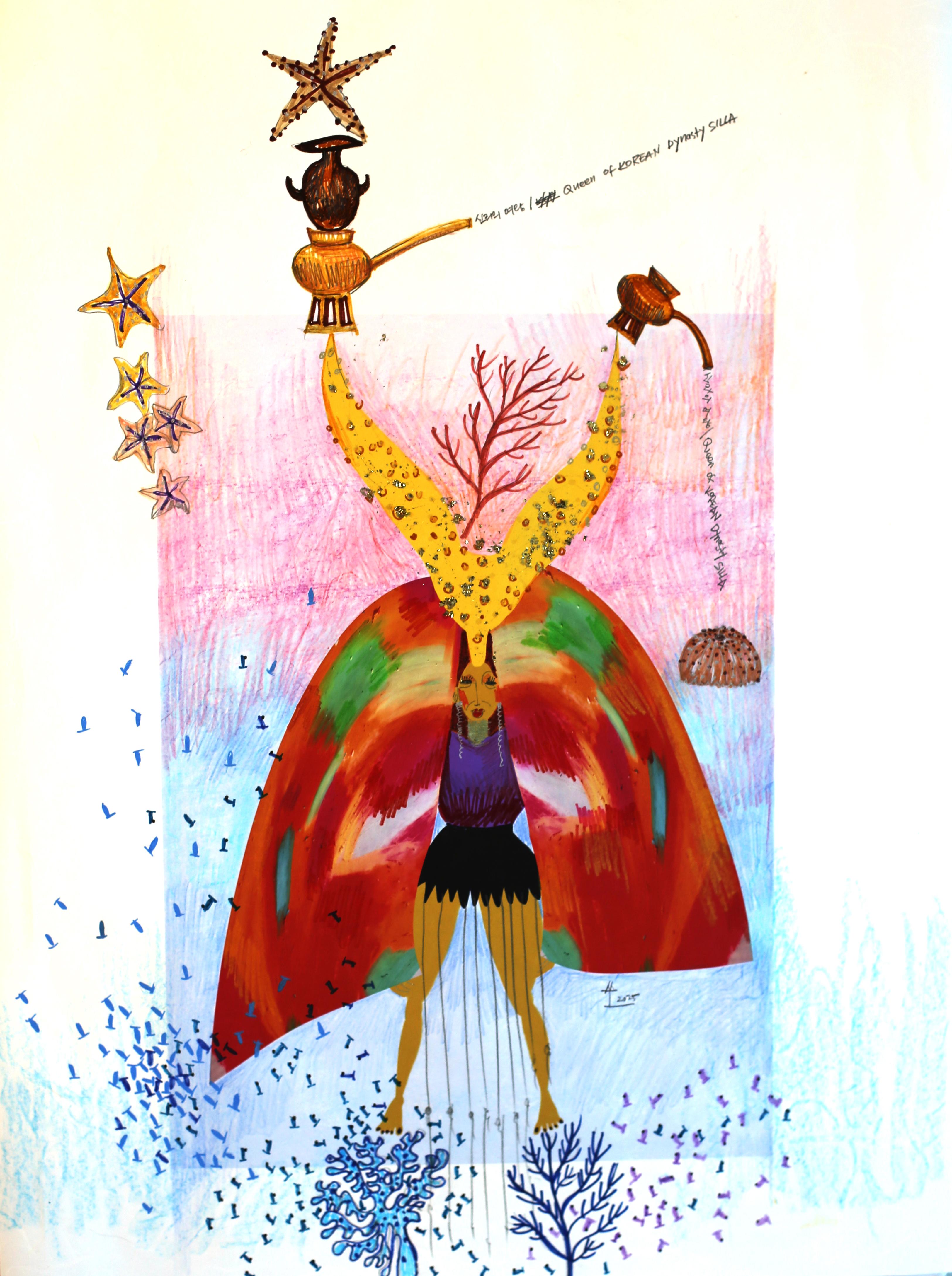 Korean Contemporary Art by Kim Soo Young - Queen of Silla 2