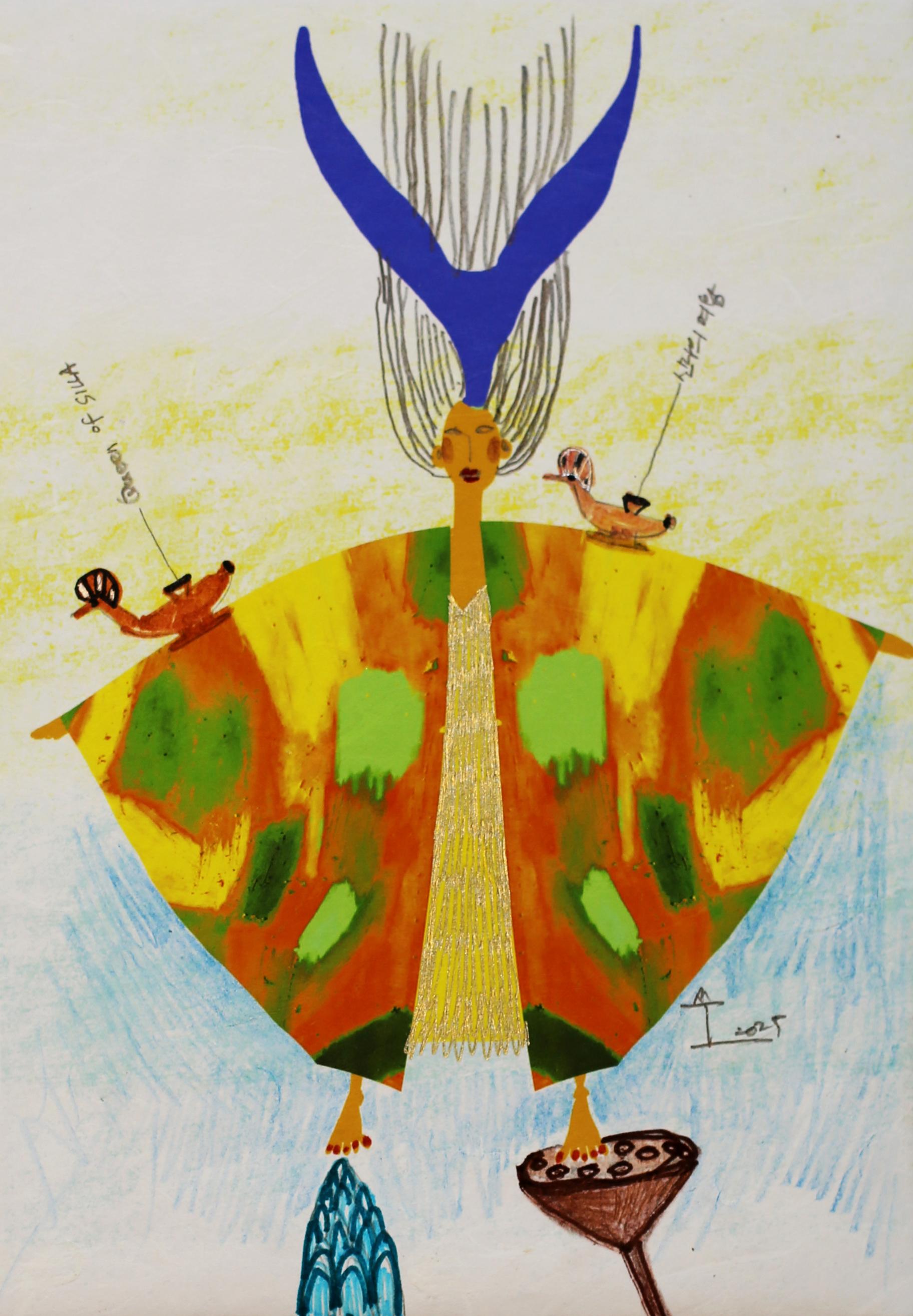 Mixed media on hanji paper (Korean traditional paper) 

Kim Soo Young is a Korean artist born in 1978 who lives and works in Seoul, South Korea. Through over two decades of deep immersion in French artistic traditions, Soo Young Kim has forged a