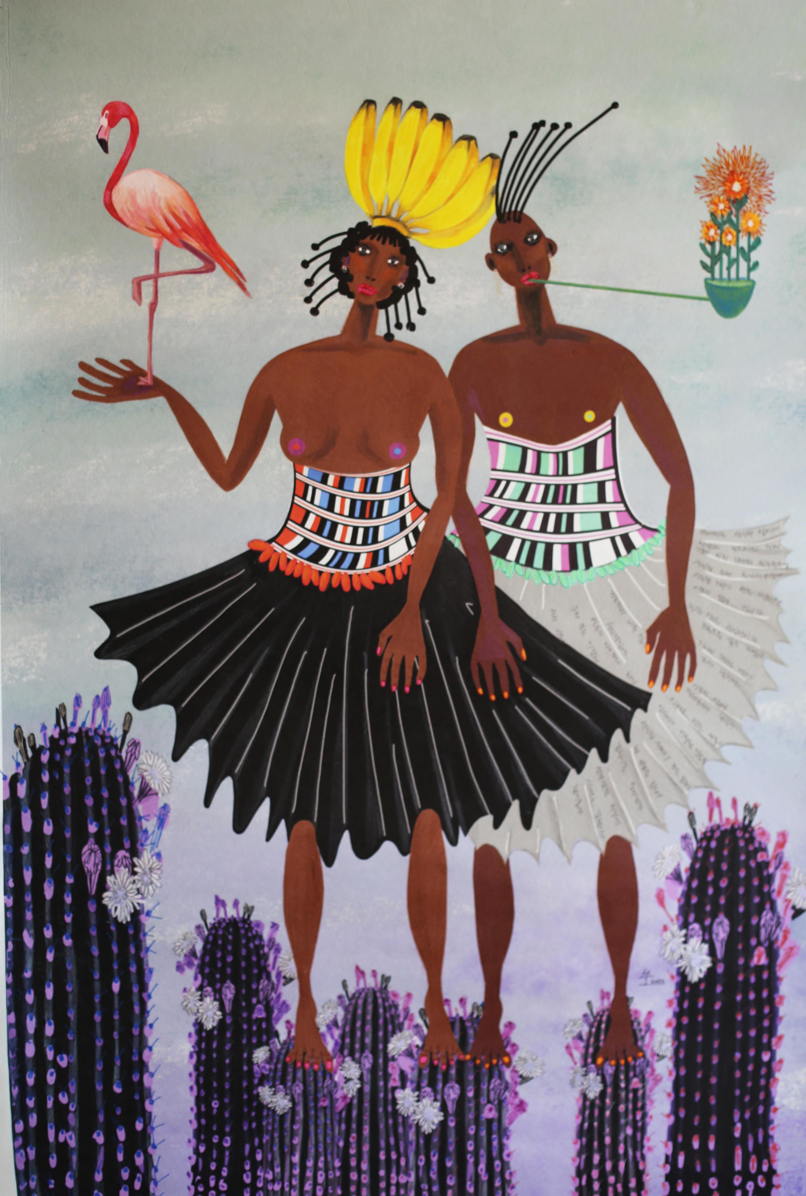 Art contemporain coréen de Kim Soo Young - Two Queens