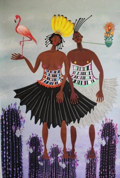 Korean Contemporary Art by Kim Soo Young - Two Queens