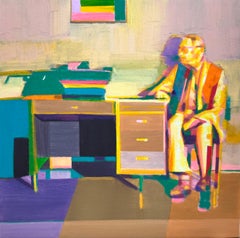Korean Contemporary Art by Kim Yoon Kyung - A Man at the Desk