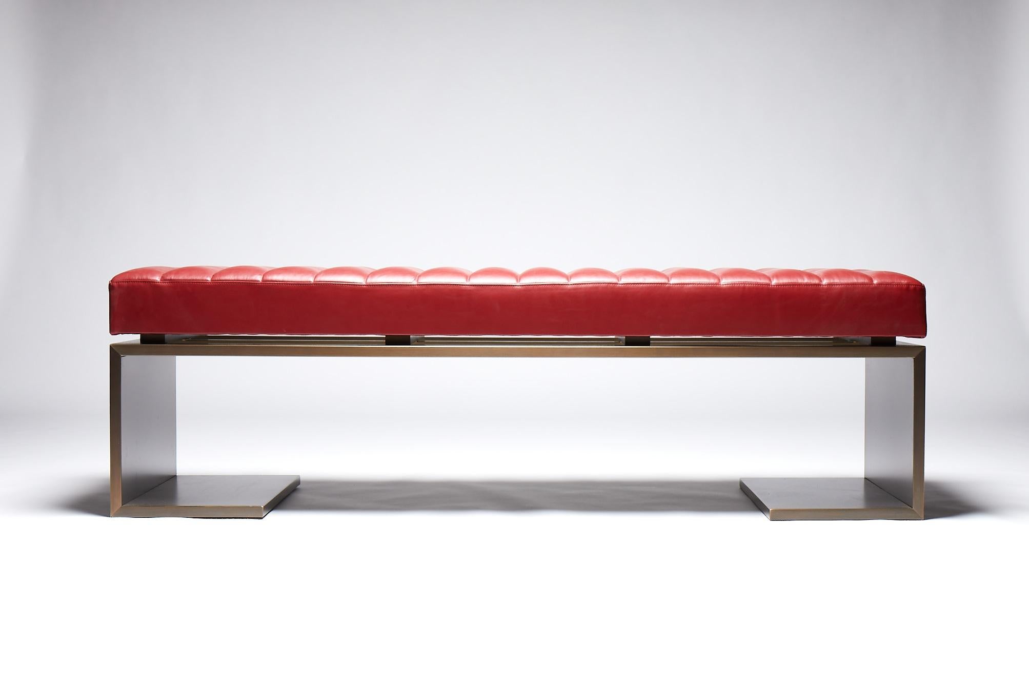The Gallery collection showcases exclusive designs by Reda Amalou.
The pieces are crafted by some of the best artisans around the world and are edited as a series of 8 and 4 artist’s proofs. 
Each piece is signed and numbered.

The Kimani bench is a
