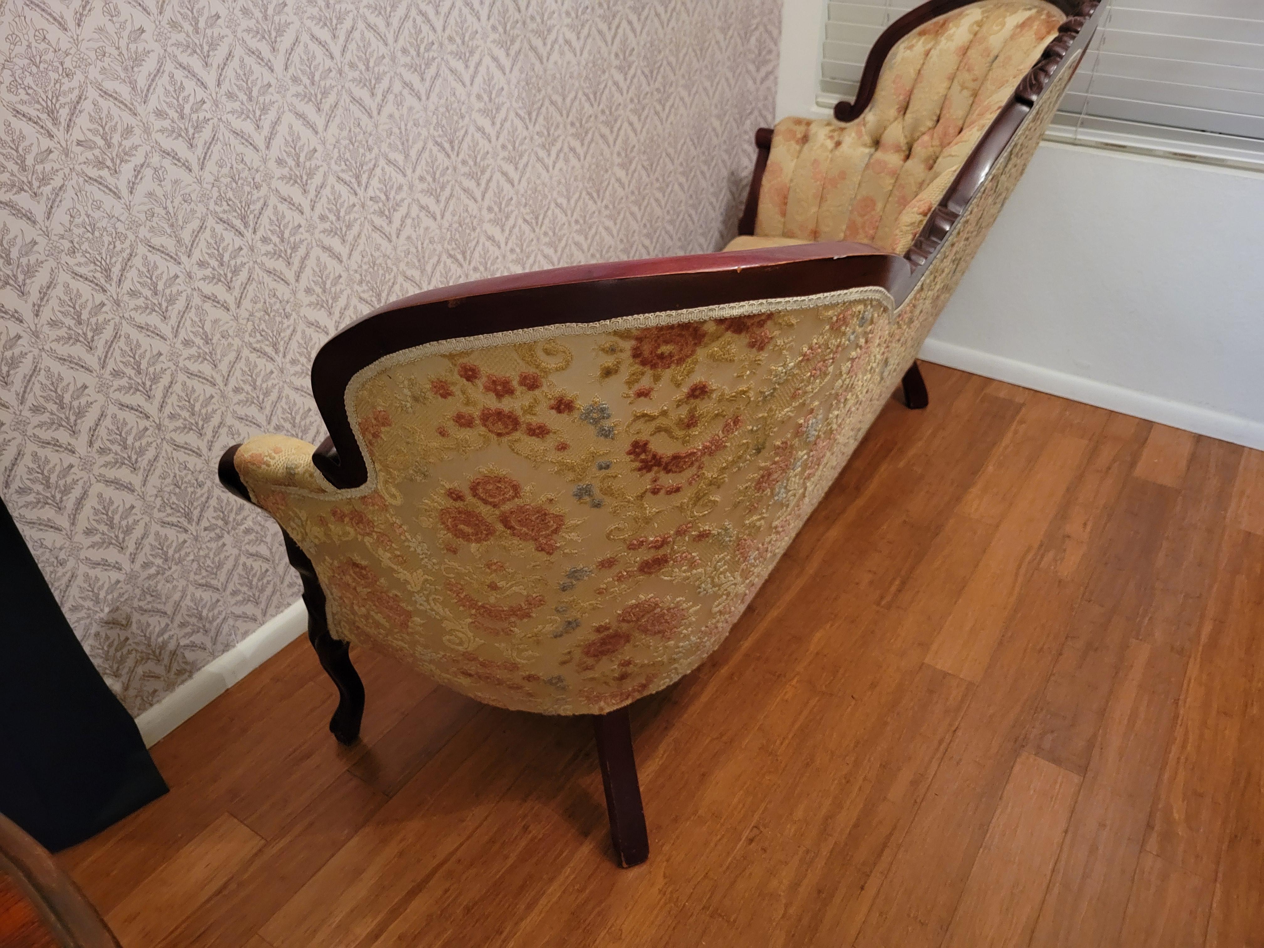 20th Century Kimball Reproductions Victorian Style Cameo Sofa