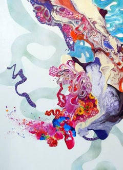 Kimber Berry - Polvo de hadas y otra magia, abstracto, dimensional, colorido, arte original Polvo de hadas y otra magia, abstracto, dimensional, colorido, arte original