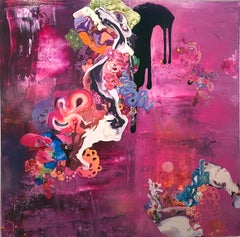 Thank You for the Magic Carpet Ride, Abstrait, Technique mixte, Impactant, Original