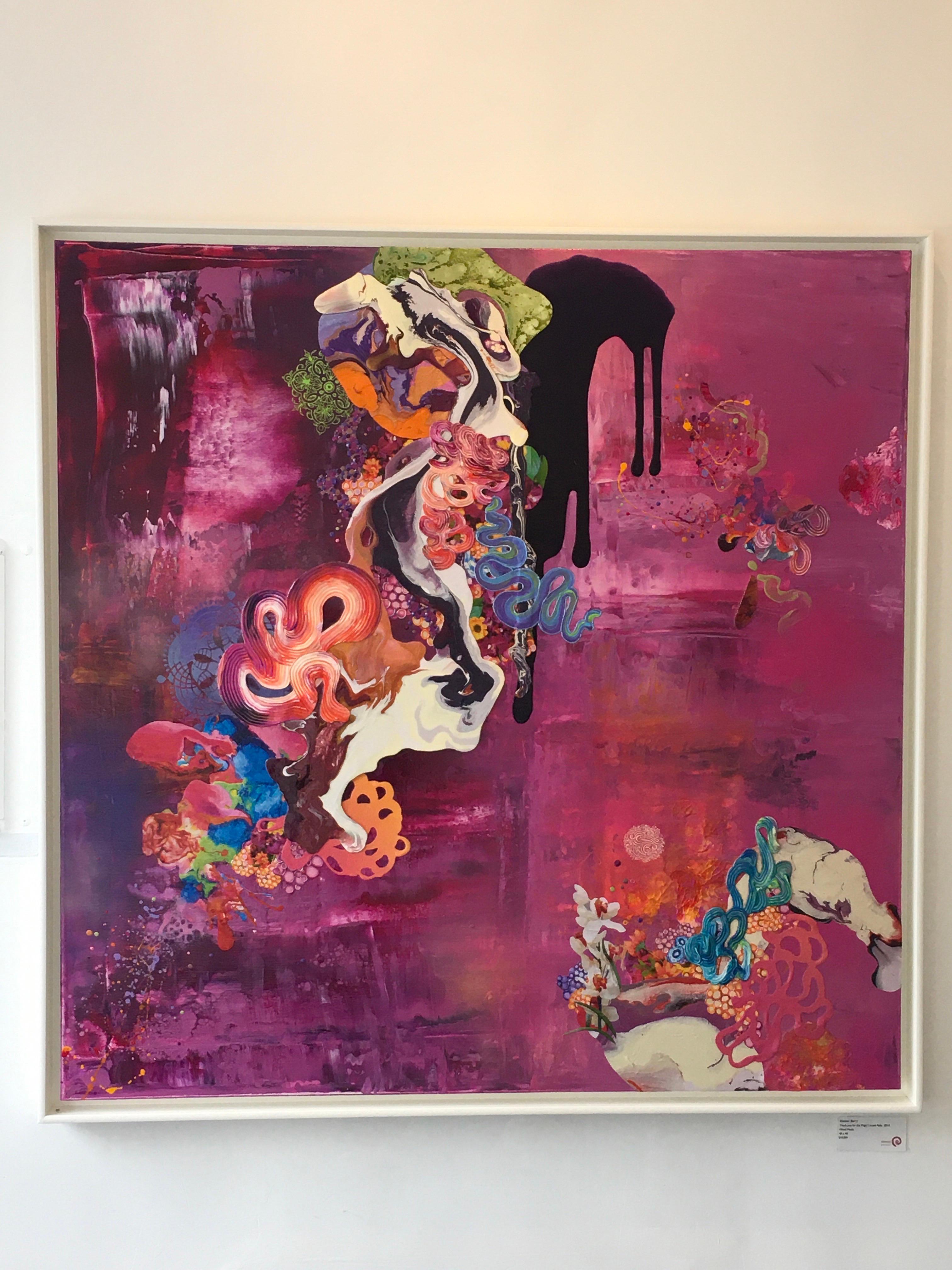 Thank You for the Magic Carpet Ride, Abstract, Mixed Media, Impactful, Original im Angebot 6