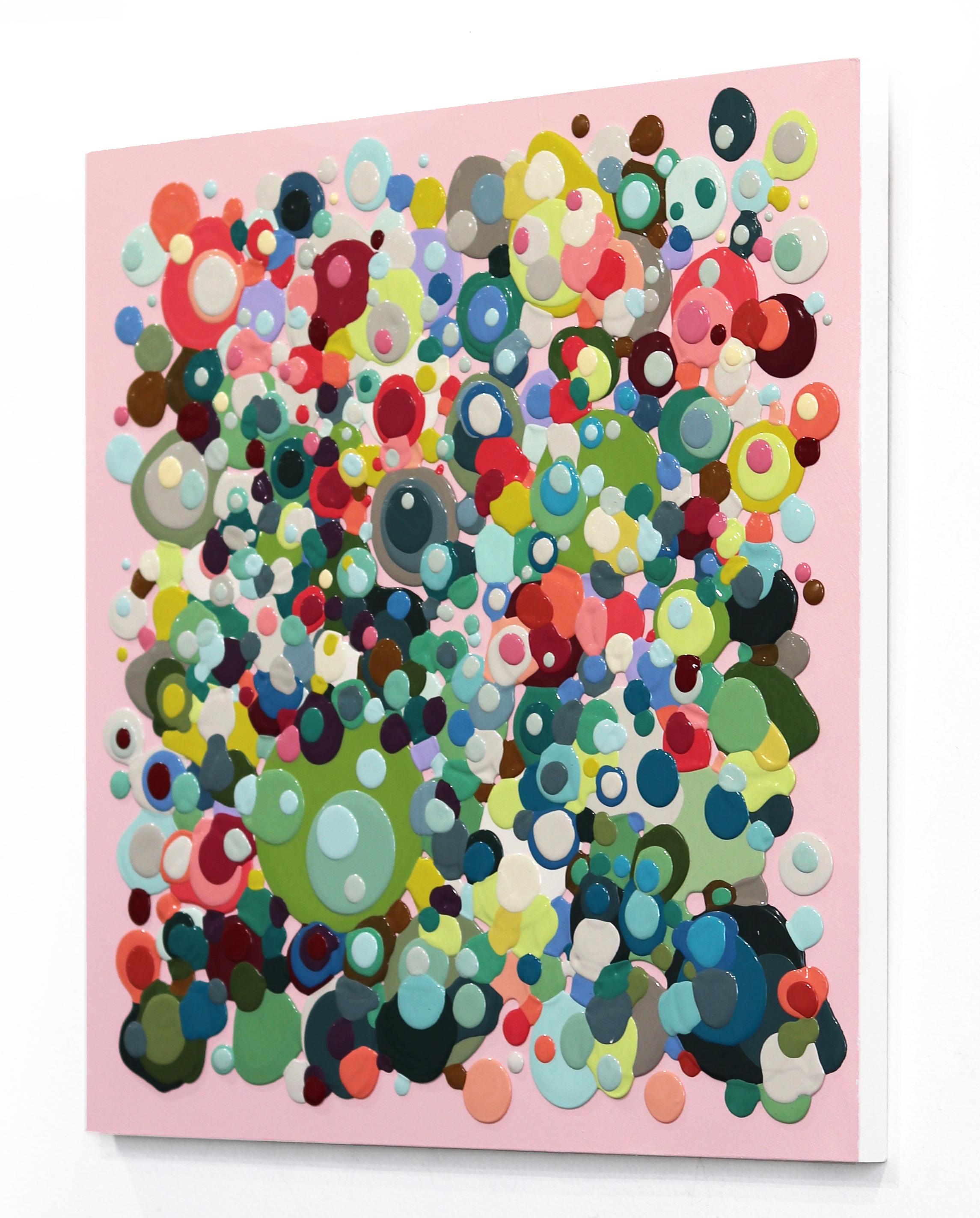 My Grandpa Was A Toy Salesman - Saturated Paint Droplets by Kimberly Blackstock For Sale 3