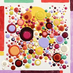 Sorbet - Original gesättigte bunte Punkte Farbe Tröpfchen Zeitgenössische Kunst