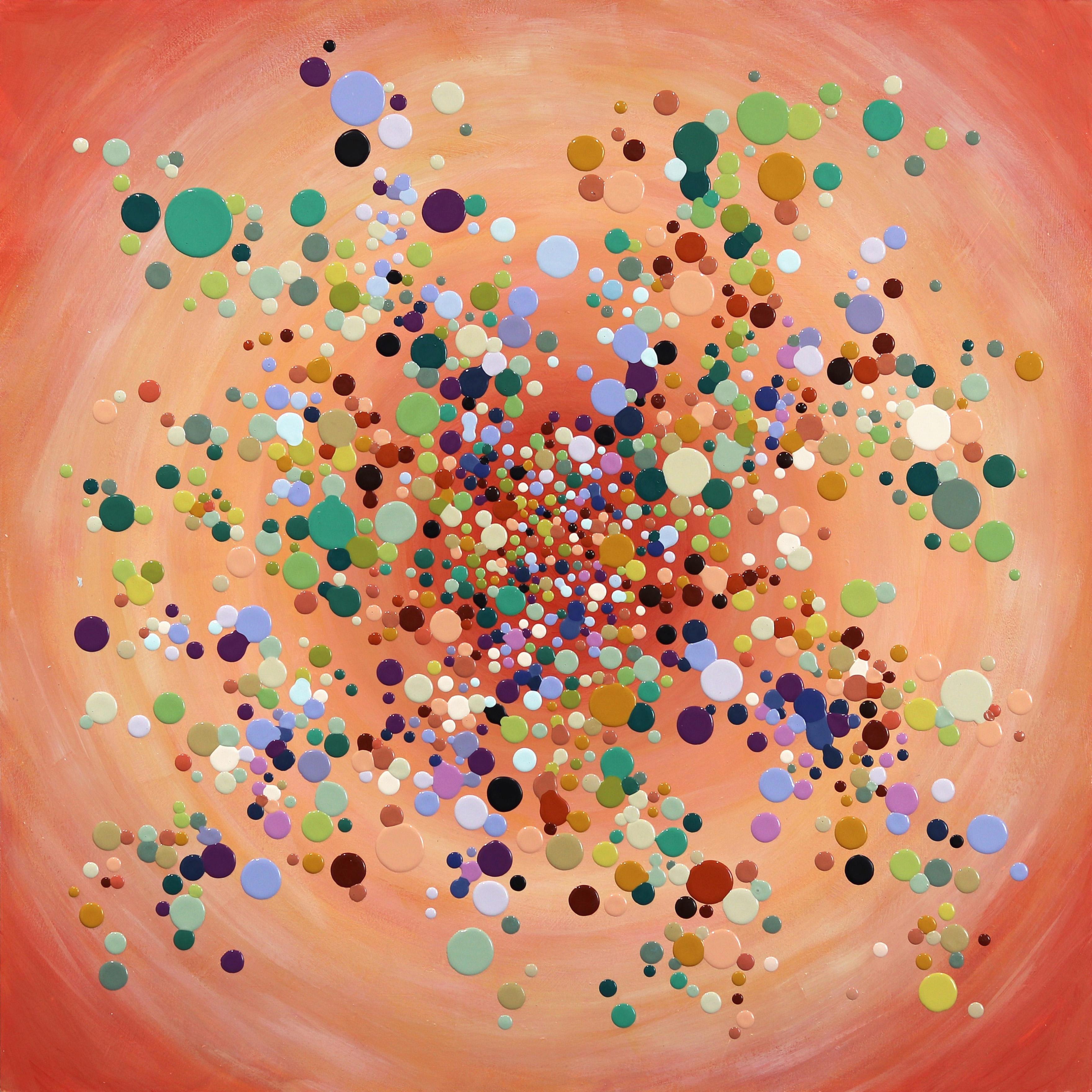 When You Shine - Saturated Colorful Dots Paint Droplets by Kimberly Blackstock