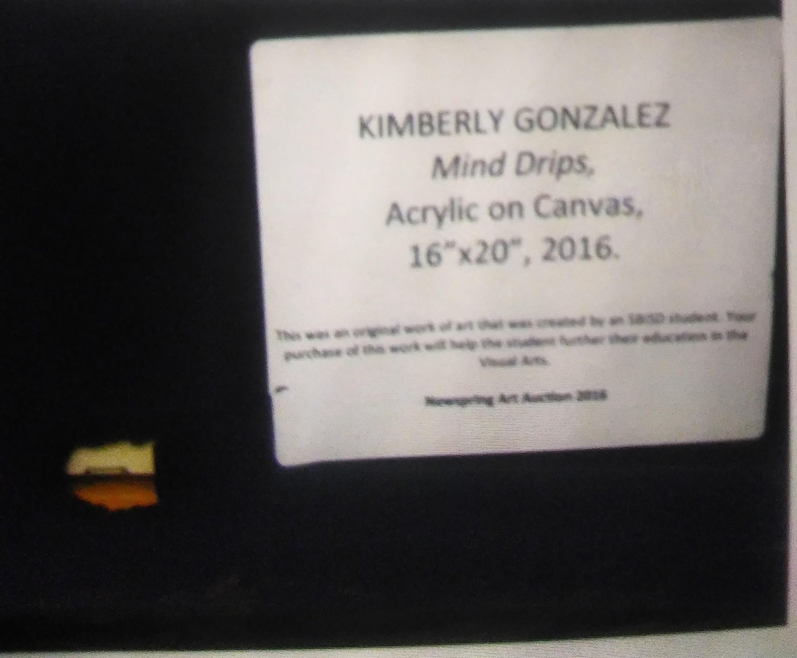 Kimberly Gonzalez acrylic painting In Good Condition For Sale In Pasadena, TX
