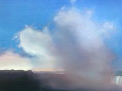 "Cascada y rociador nº 1"   Pequeño Paisaje/Paisaje Acuático Atardecer Nubes Cielo Azul Rosa