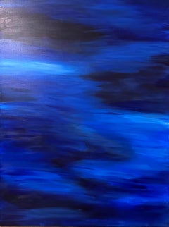 Night Moves (Blue, Abstract, Water, Seascape)