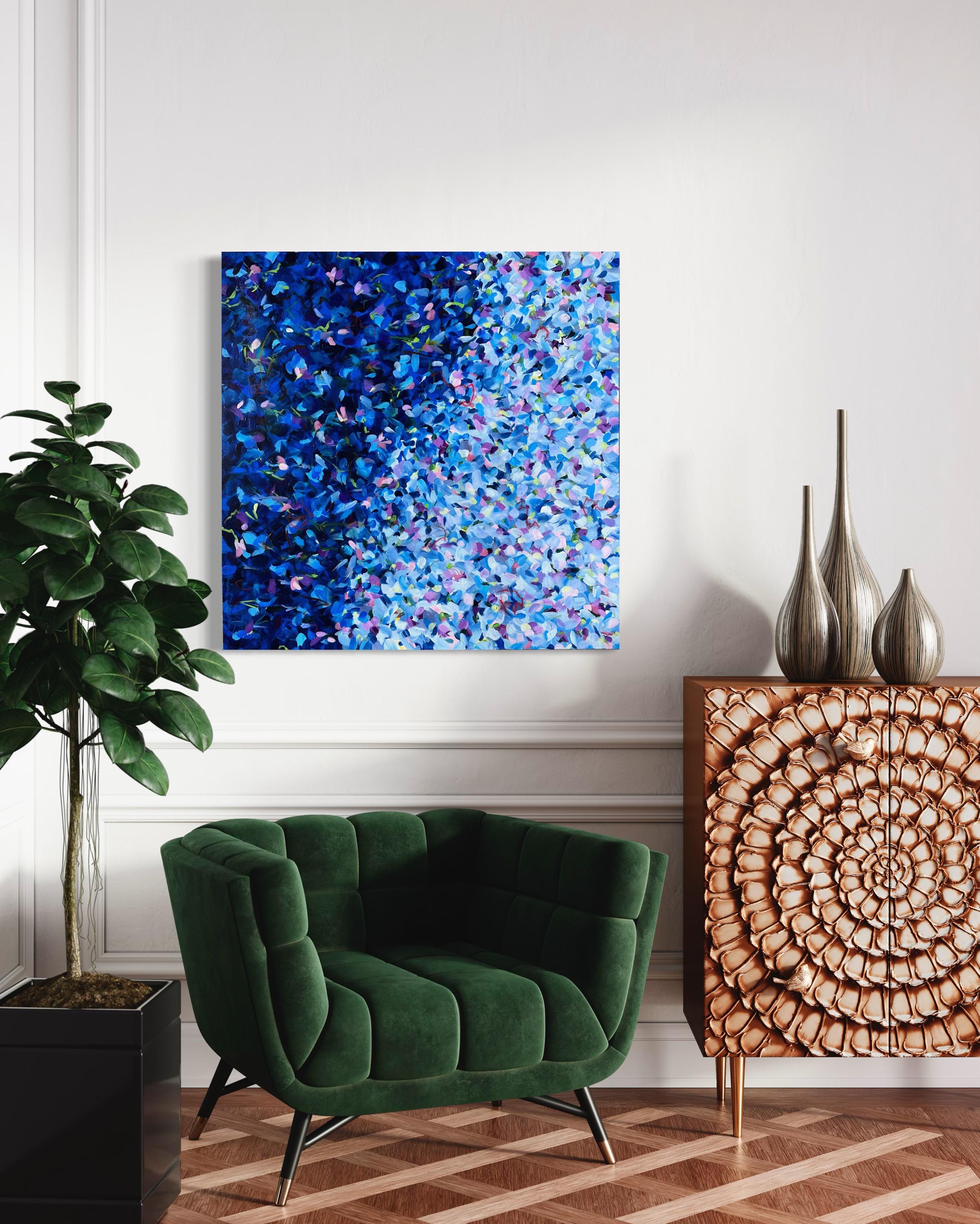 Twinkle (Blue, Abstract, White, Pink, Lilac, Floral, Landscape) For Sale 1