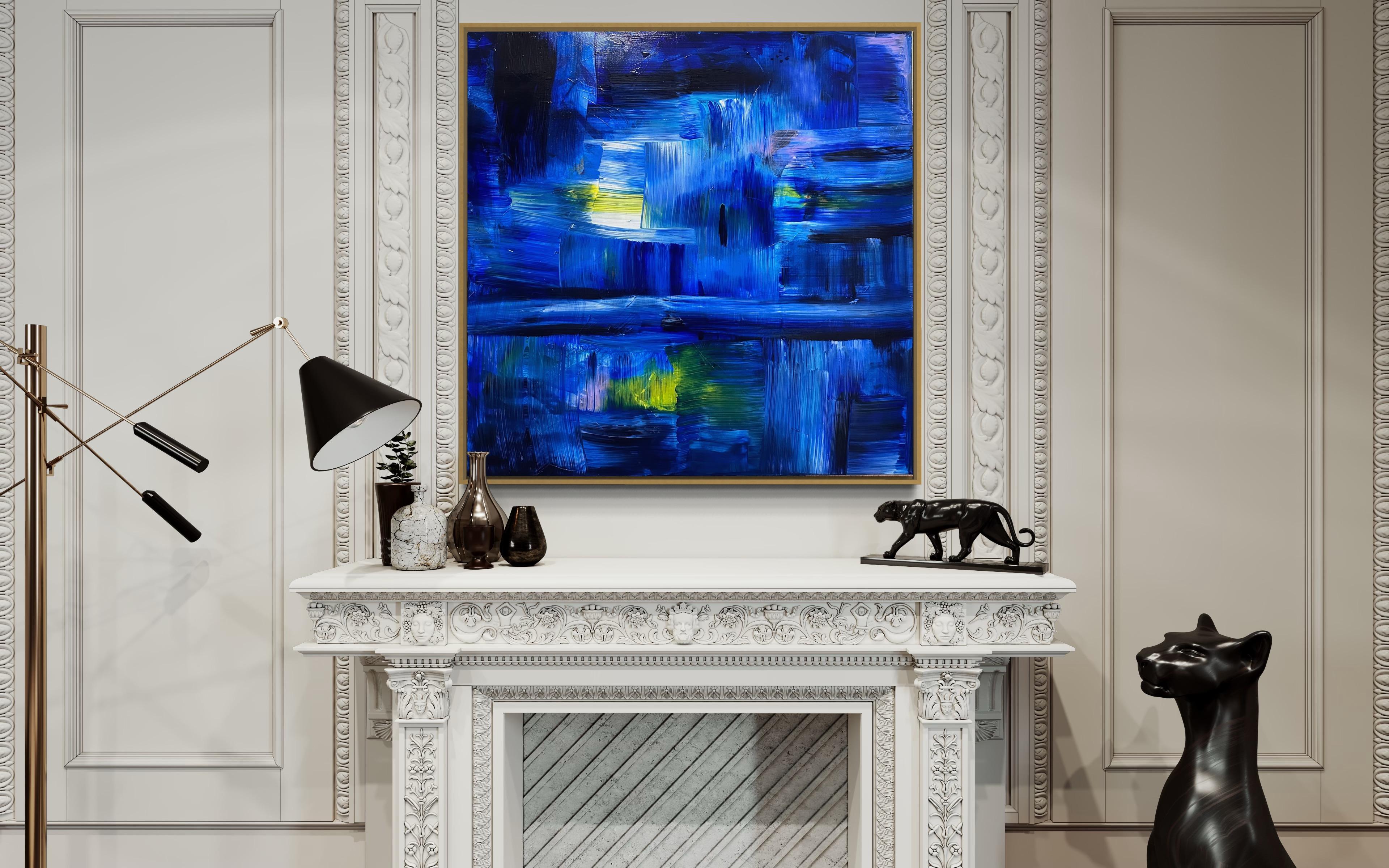 Kimberly Marney
What Lies Beneath - Yellow (Abstract, Blue, Cityscape, Yellow)
2023
Acrylic on Canvas
Size: 36x36x1.5in
Signed by hand
COA provided
Ref.: 924802-2006

Tags: Abstract, Blue, Cityscape, Yellow

Abstracted layers of blues and pops of