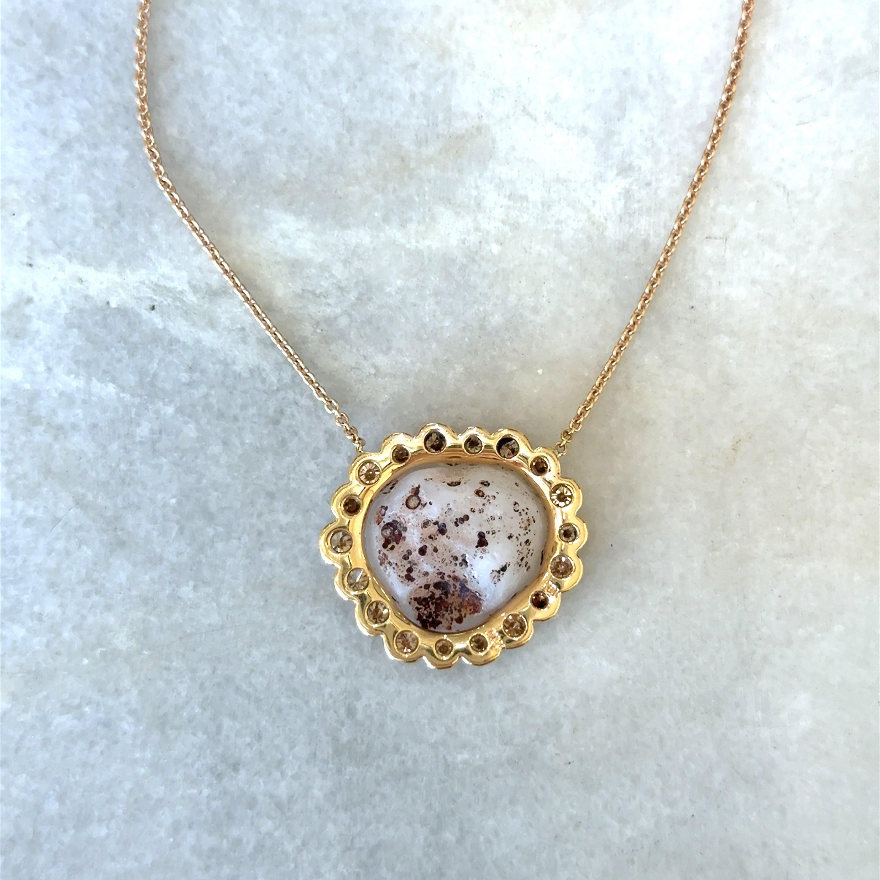 KIMBERLY McDonald's Collana in oro 18K con diamanti e geodi da 2,05 carati in vendita 5
