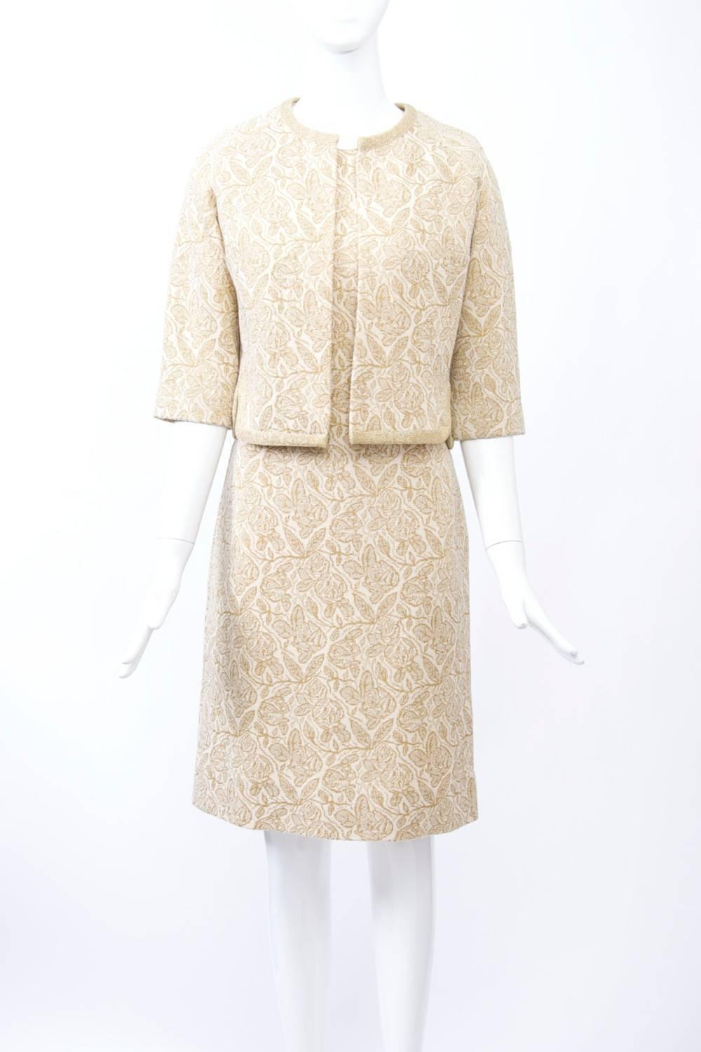 Women's Kimberly Metallic Knit Dress and Jacket
