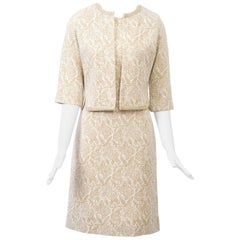 Kimberly Metallic Knit Dress and Jacket