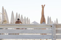 Handstand on the Beach, French Riviera Photograph, Summer Print