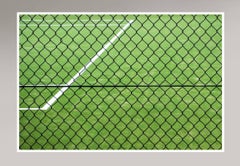 Tennis Court, Limited Edition Photograph, Green Abstract Minimalist Print