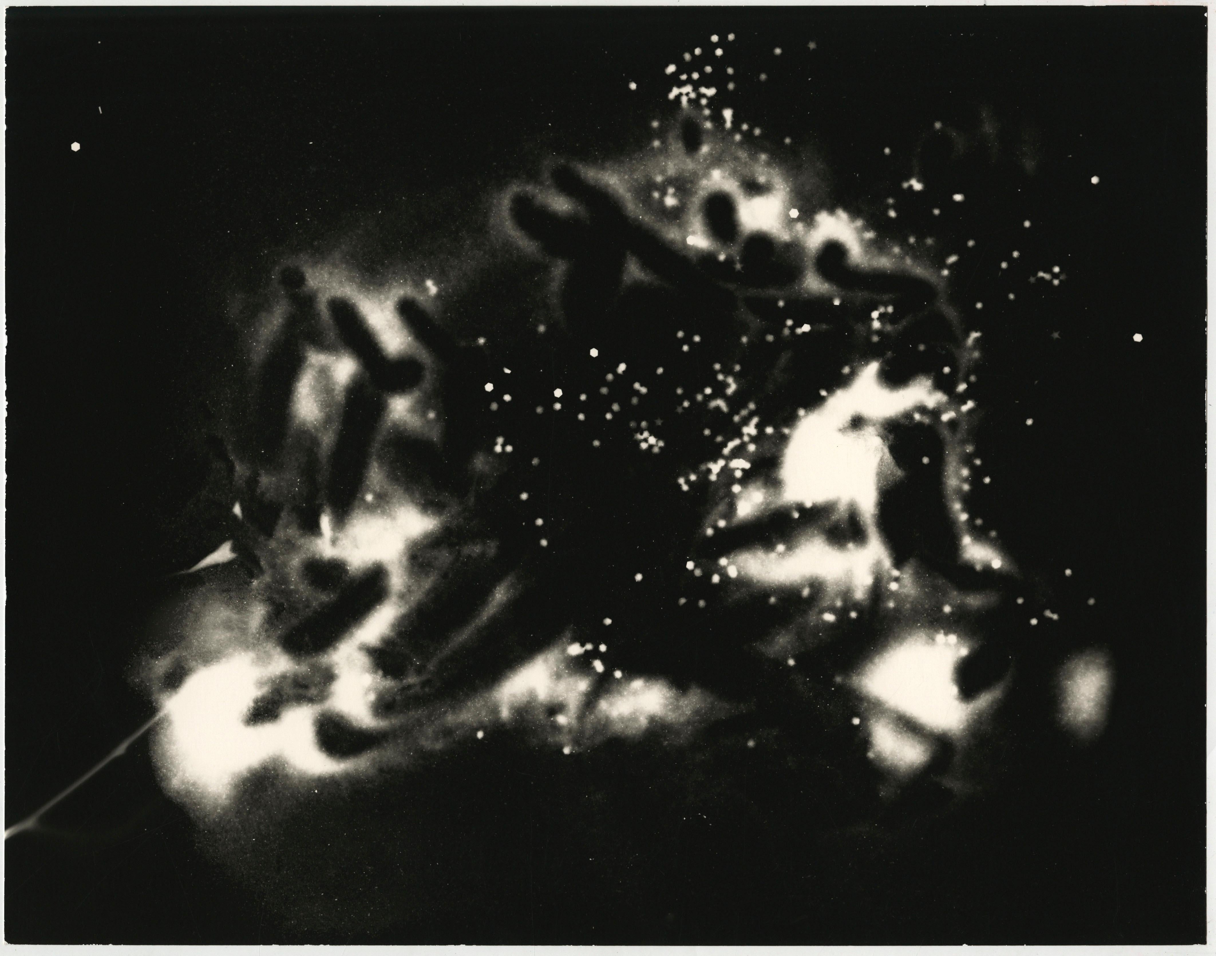 Applause - black and white abstract contemporary darkroom handmade photograph