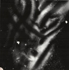 Used Arms Around the World - contemporary black and white silver gelatin photogram