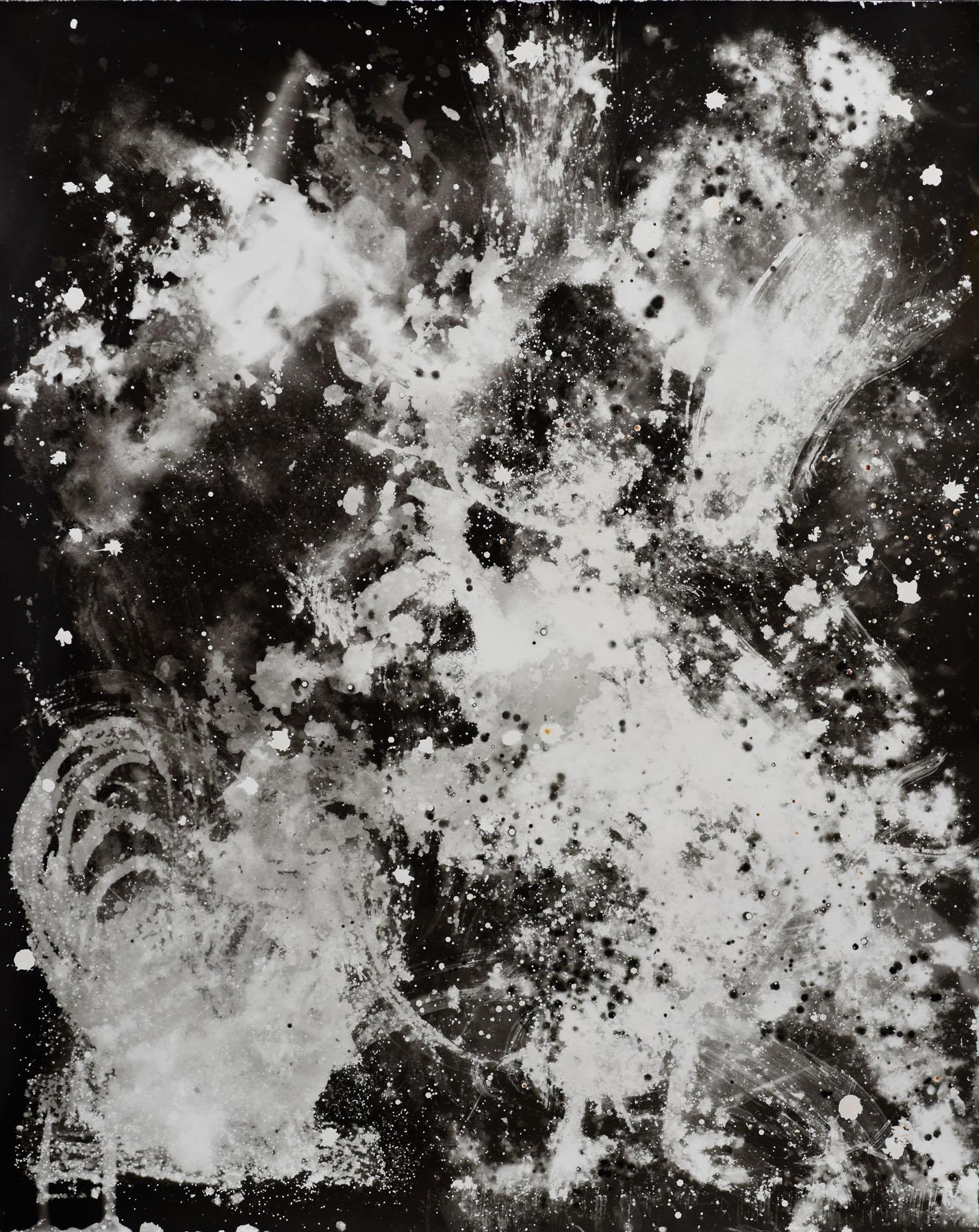 Kimberly Schneider Photography Black and White Photograph - Explosion - abstract contemporary black and white silver gelatin photograph