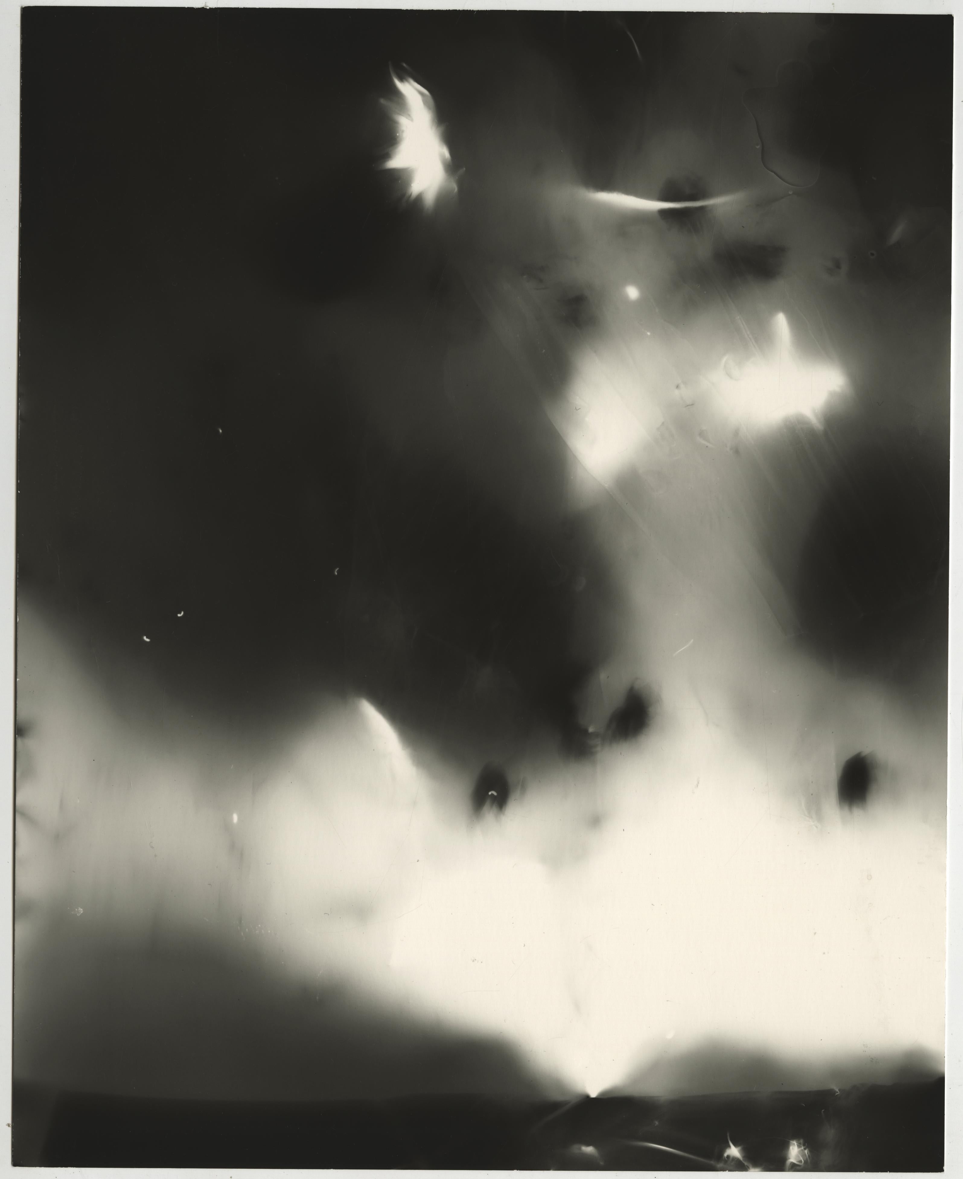 Kimberly Schneider Photography Abstract Photograph - Ghostly Revelation - abstract sparkler contemporary black and white photograph