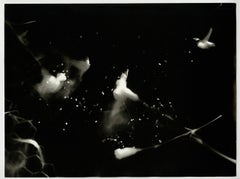 Impact - unique contemporary black and white abstract silver gelatin photograph