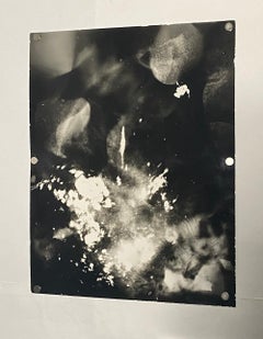 Used Moon Reflections - black and white contemporary photograph (made with food!)