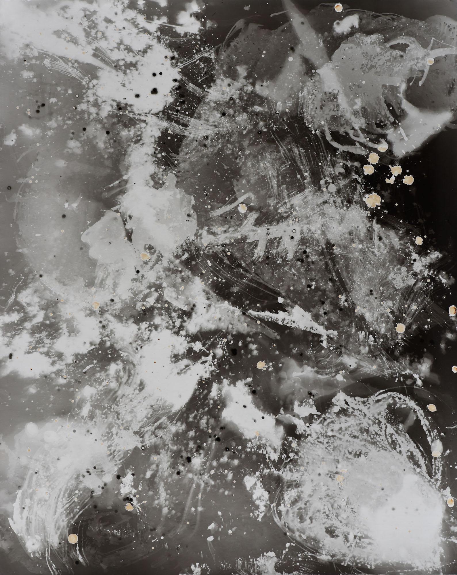 Kimberly Schneider Photography Abstract Photograph – einzigartige abstrakte Schwarz-Weiß- zeitgenössische Silbergelatine-Fotografie von Pollock