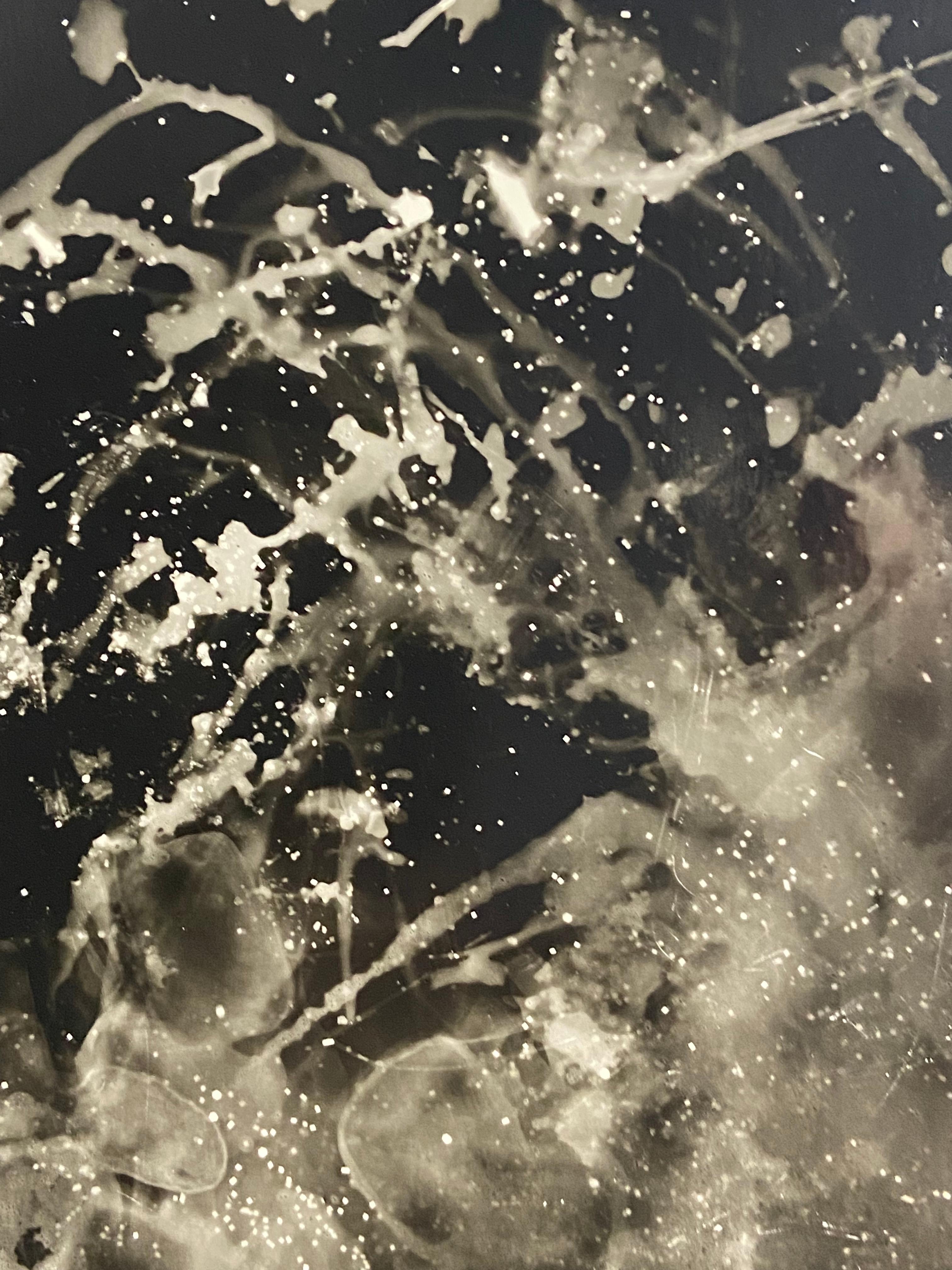 Starry Night - photogramme abstrait et contemporain unique de gélatine argentique au procédé altéré - Abstrait Photograph par Kimberly Schneider Photography