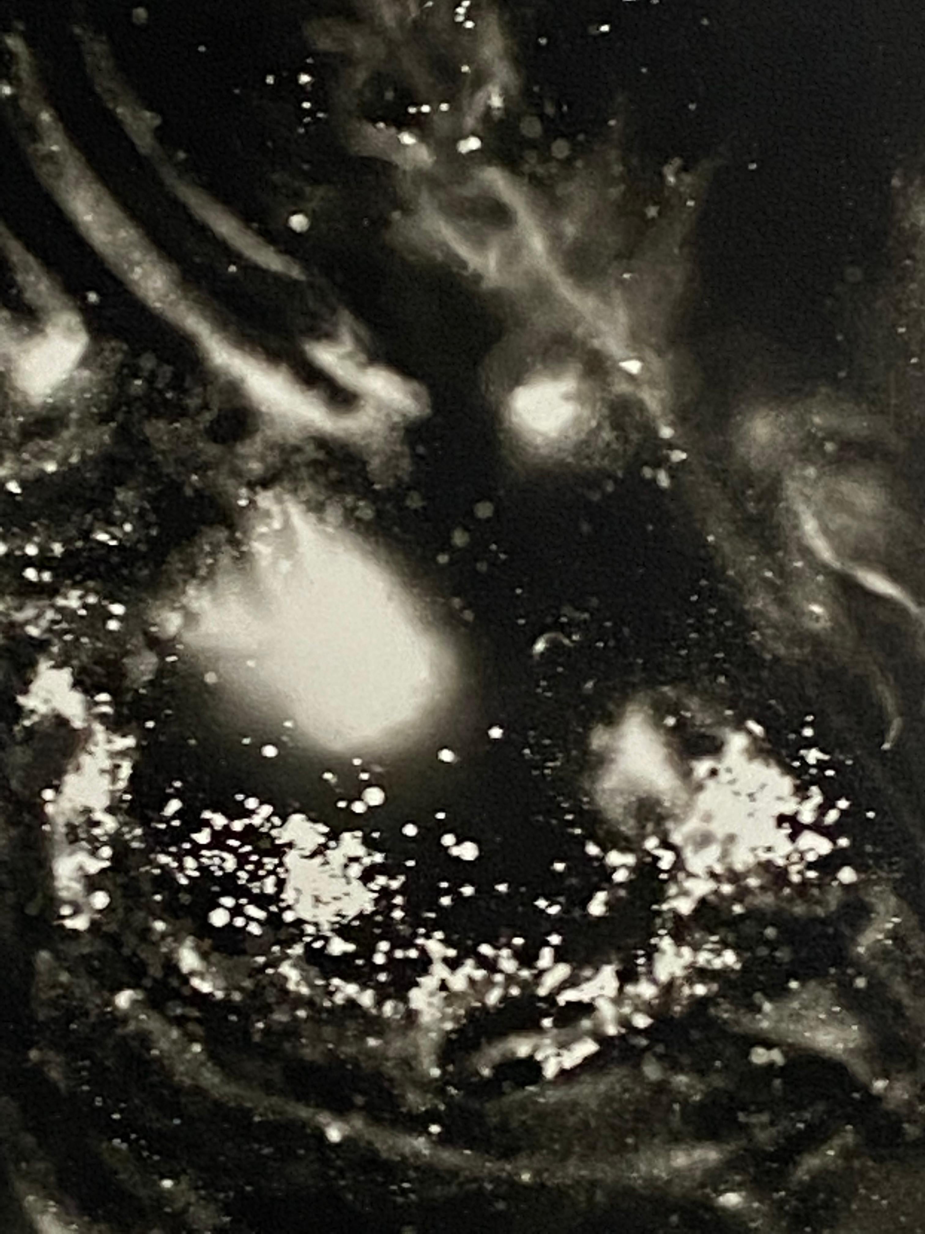 Zero Gravity - unique contemporary abstract silver gelatin black-and-white print - Abstract Photograph by Kimberly Schneider Photography