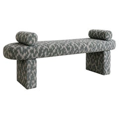 Kimi Fully Upholstered Bench with Élitis Fabric