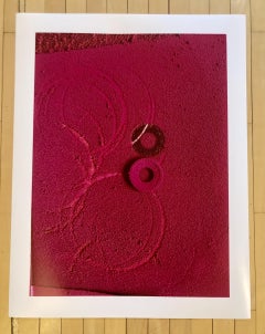 Purple Circles Abstract Photography, Limited Edition, Signed, 58x45 cm