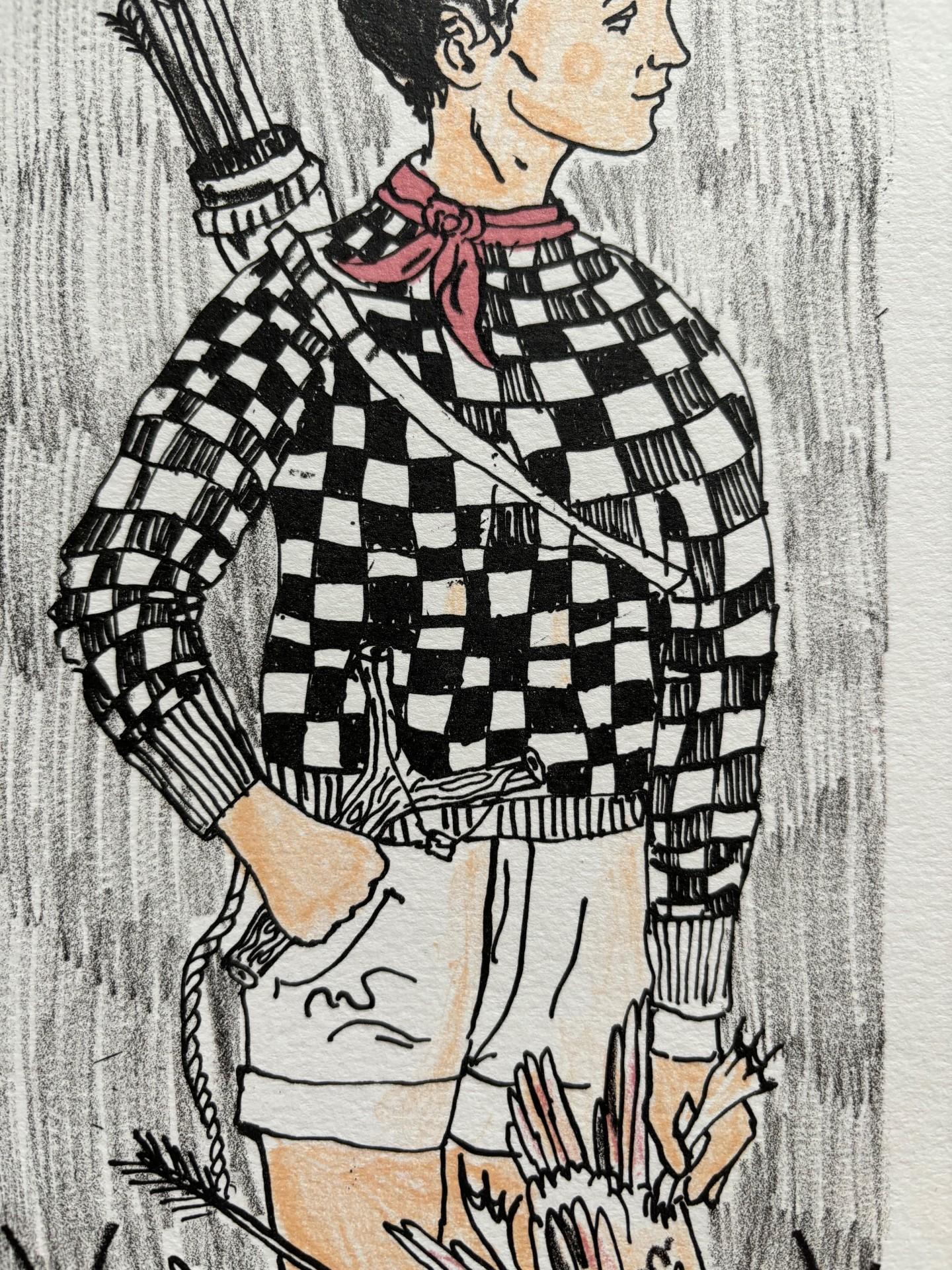 Cazador / Litografía / Limitada / Firmada - Print de Kimi Salamonova