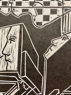 Labyrint. V. / Linocut / Edizione  2/10 firmato