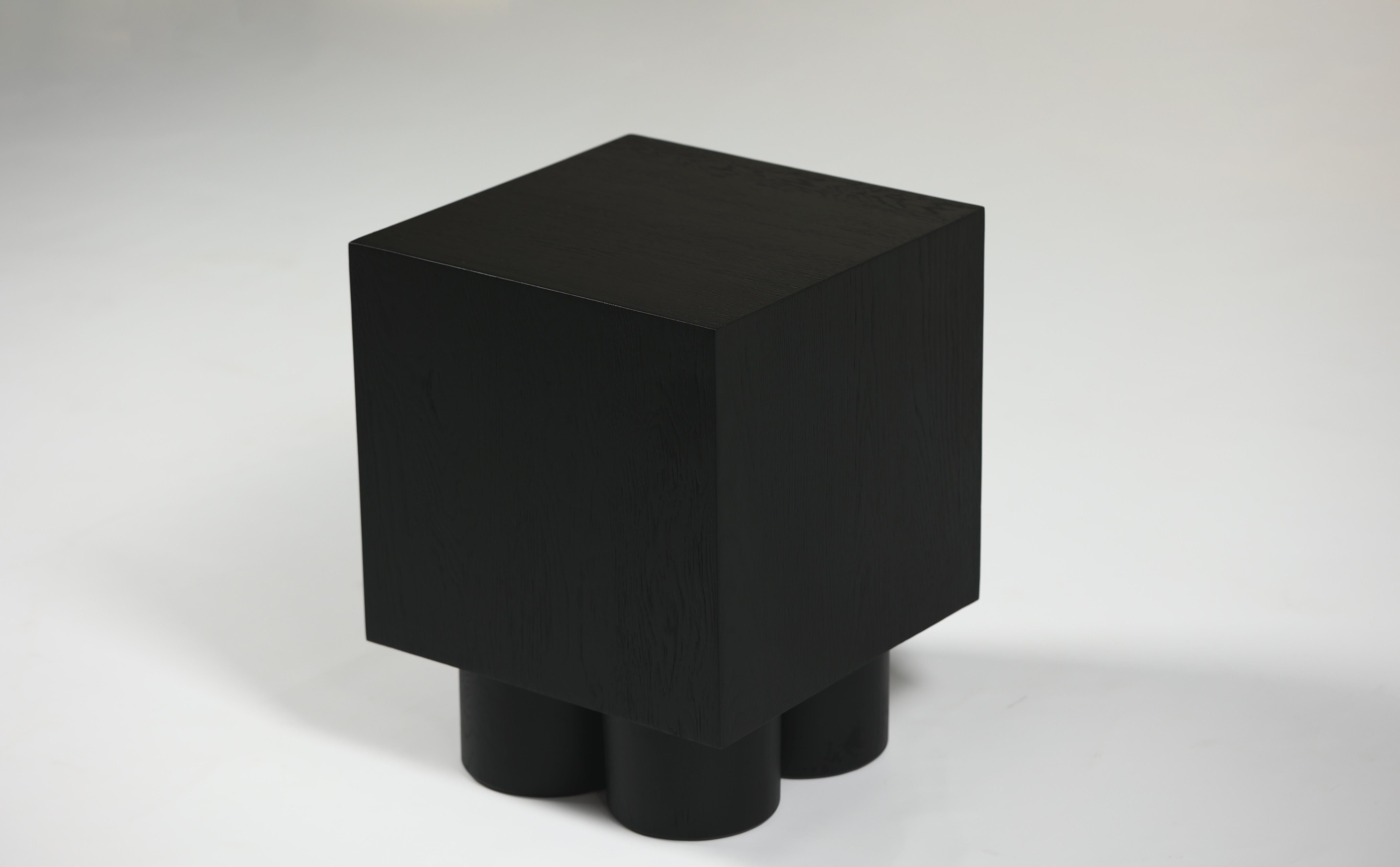 Contemporary Kimi Side Table/Stool from the Oak Saga Collection by Arbore For Sale