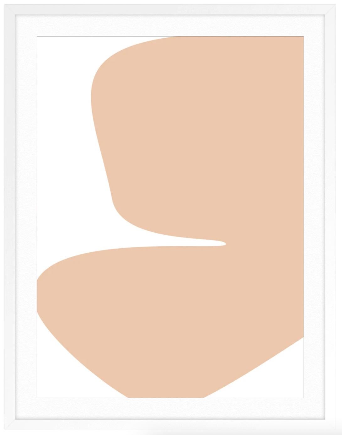 Ton (Orange), Abstract Print, von Kimmie B