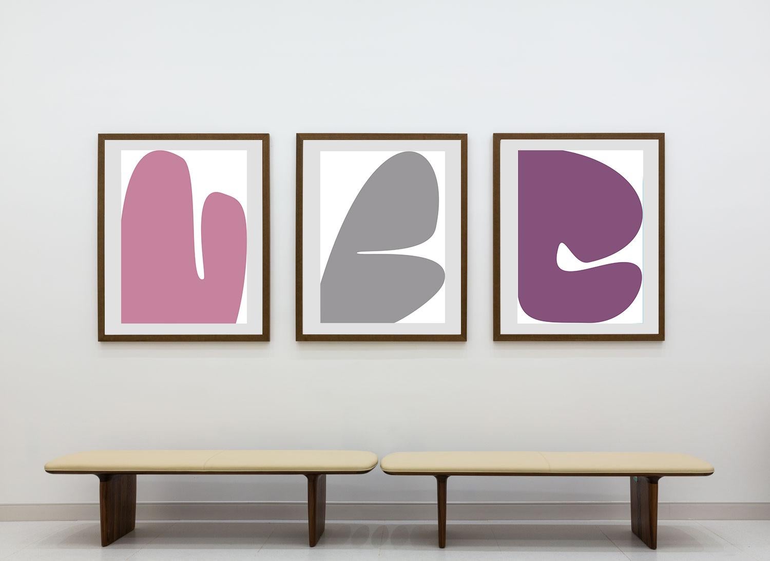 Mauvefarbener Mauve – Print von Kimmie B