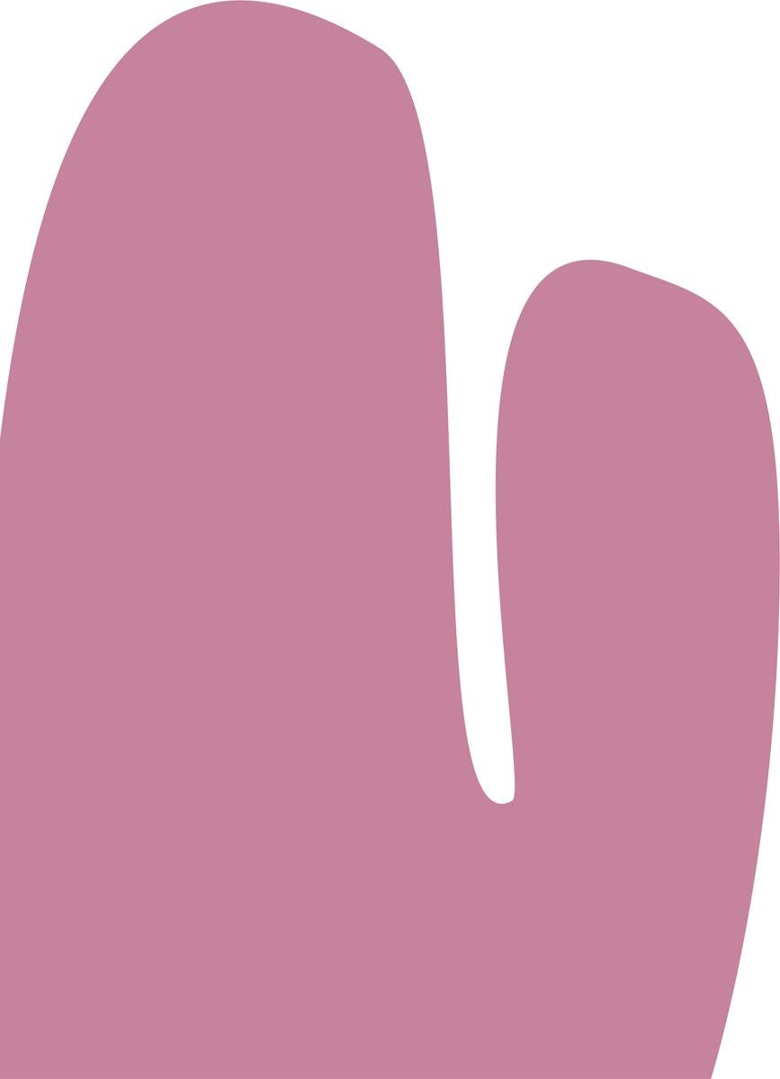 Kimmie B Abstract Print – Mauvefarbener Mauve