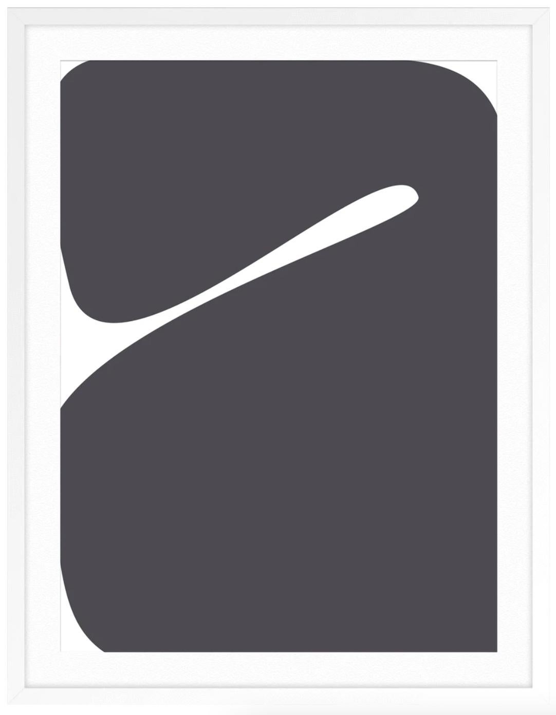 Velvet - Black Abstract Print by Kimmie B