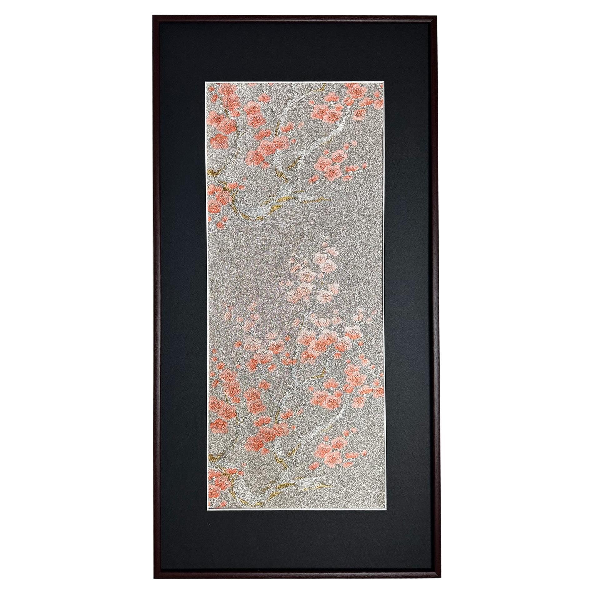 Kimono-Kunst „Fragrance of Spring“ von Kimono-Couture, Japanische Kunst, asiatische Wandkunst im Angebot