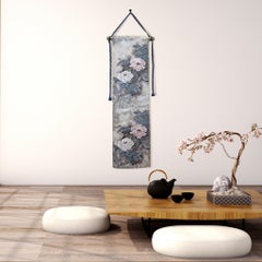 Kimono Tapestry “Prosperous Blossom” , Japanese Art, Japanese Hanging Scroll