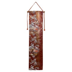 Kimono Tapestry “Scarlet Fantasia” , Japanese Art, Japanese Hanging Scroll