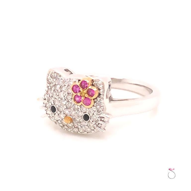 hello kitty diamond ring