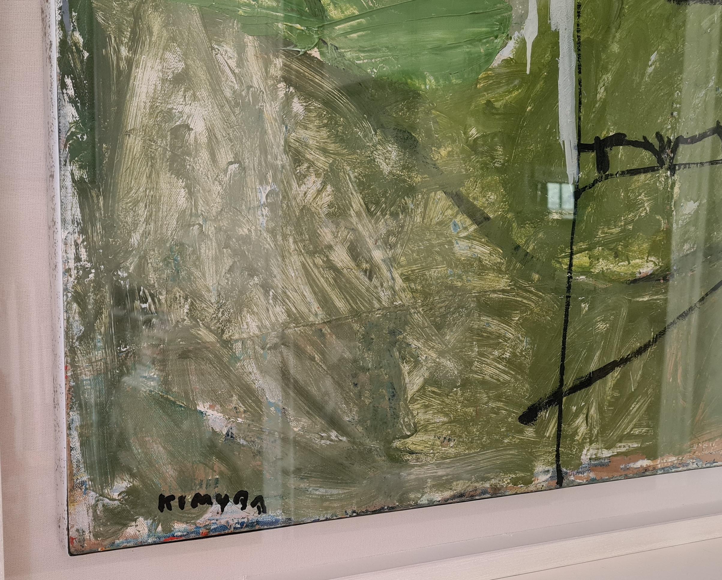 Green Field by Kimura Chuta, Abstract Impressionism, New School of Paris For Sale 5