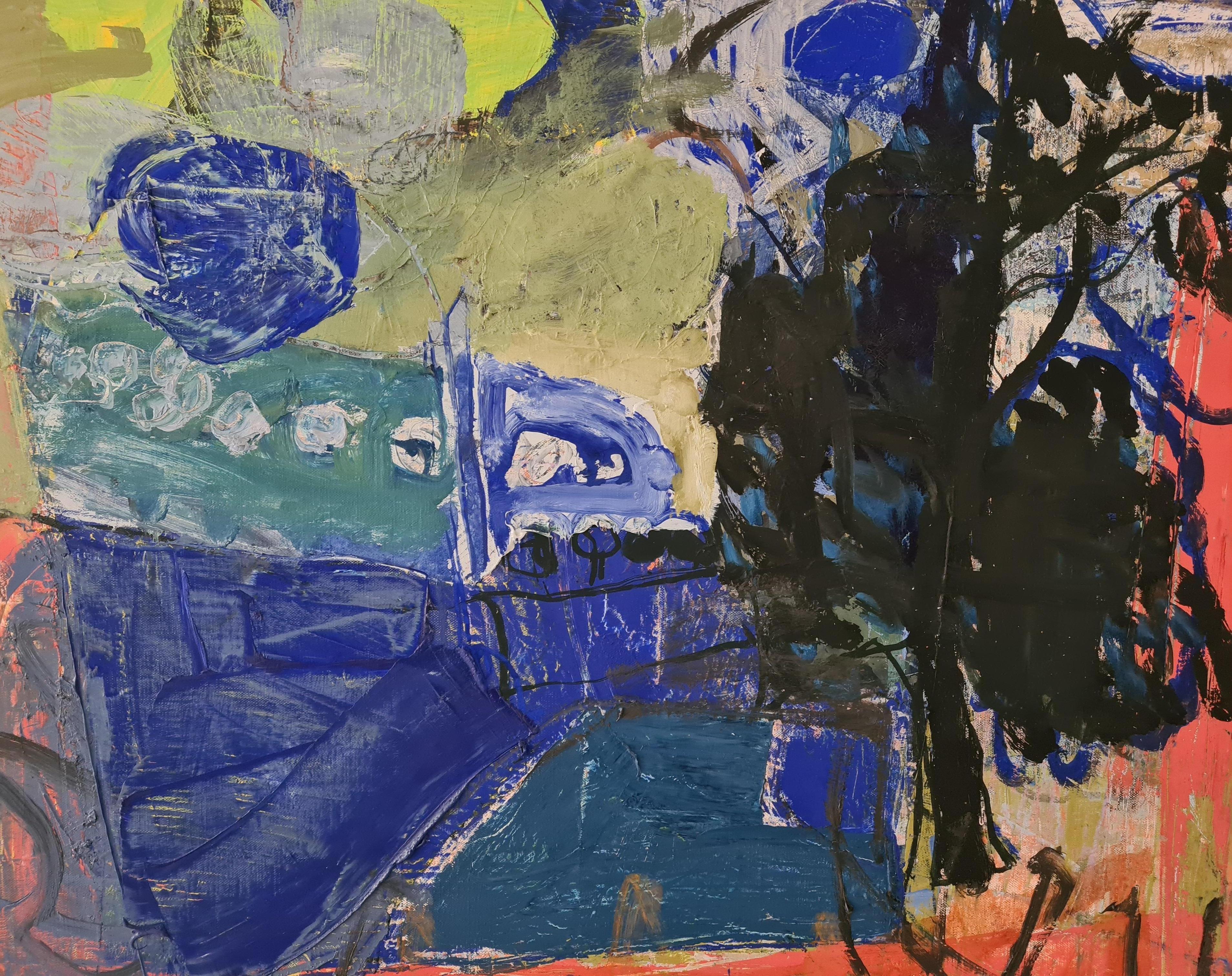 Paisaje de Kimura Chuta, Impresionismo Abstracto, Nueva Escuela de París en venta 3